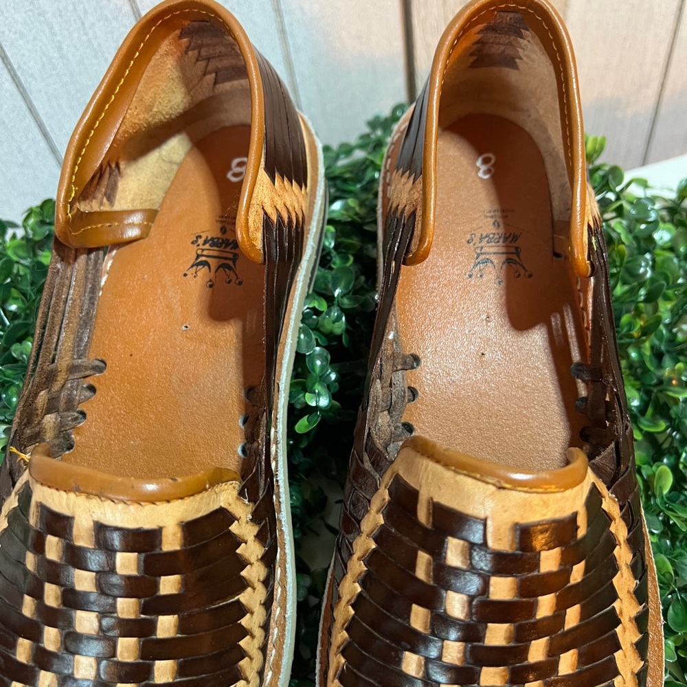 Handmade Mexican Leather Sandals | Huaraches | Men’s Size 8 - Picture 2 of 6